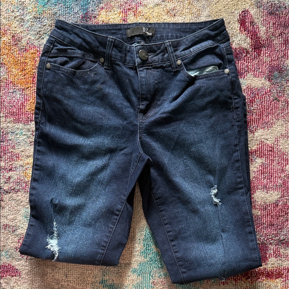 1822 Denim Women's Dark Blue Ankle Jeans